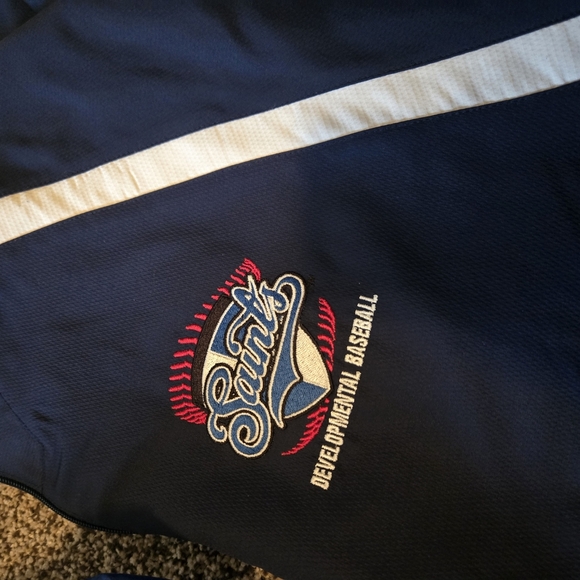 Russell Athletic Navy Pullover Jacket - Picture 2 of 3